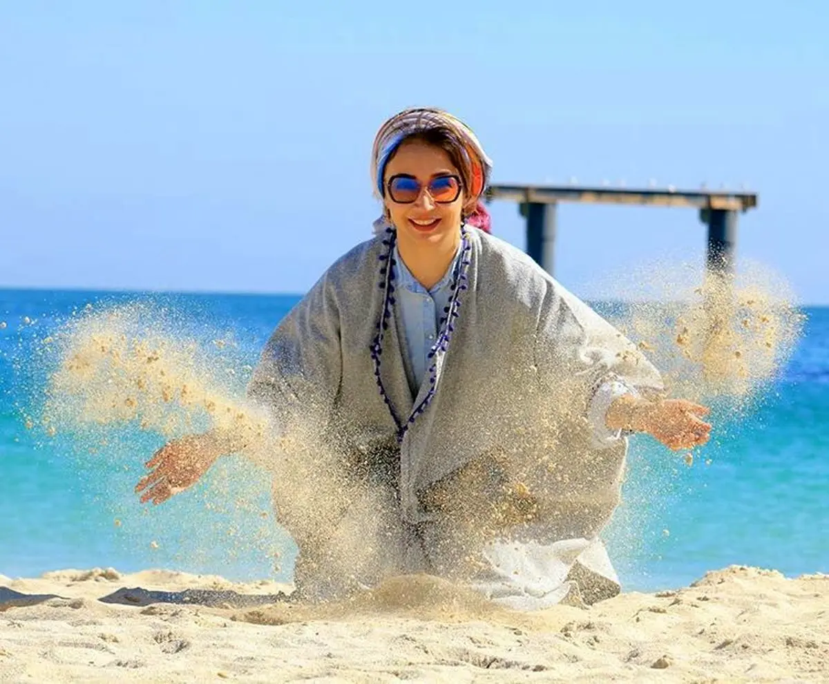 تصویر دیدنی از شبنم قلی خانی در کیش/عکس