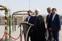تصاویری از افتتاح فاز اول طرح توسعه بندر شهید بهشتی چابهار با حضور روحانی