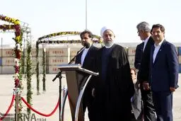 تصاویری از افتتاح فاز اول طرح توسعه بندر شهید بهشتی چابهار با حضور روحانی