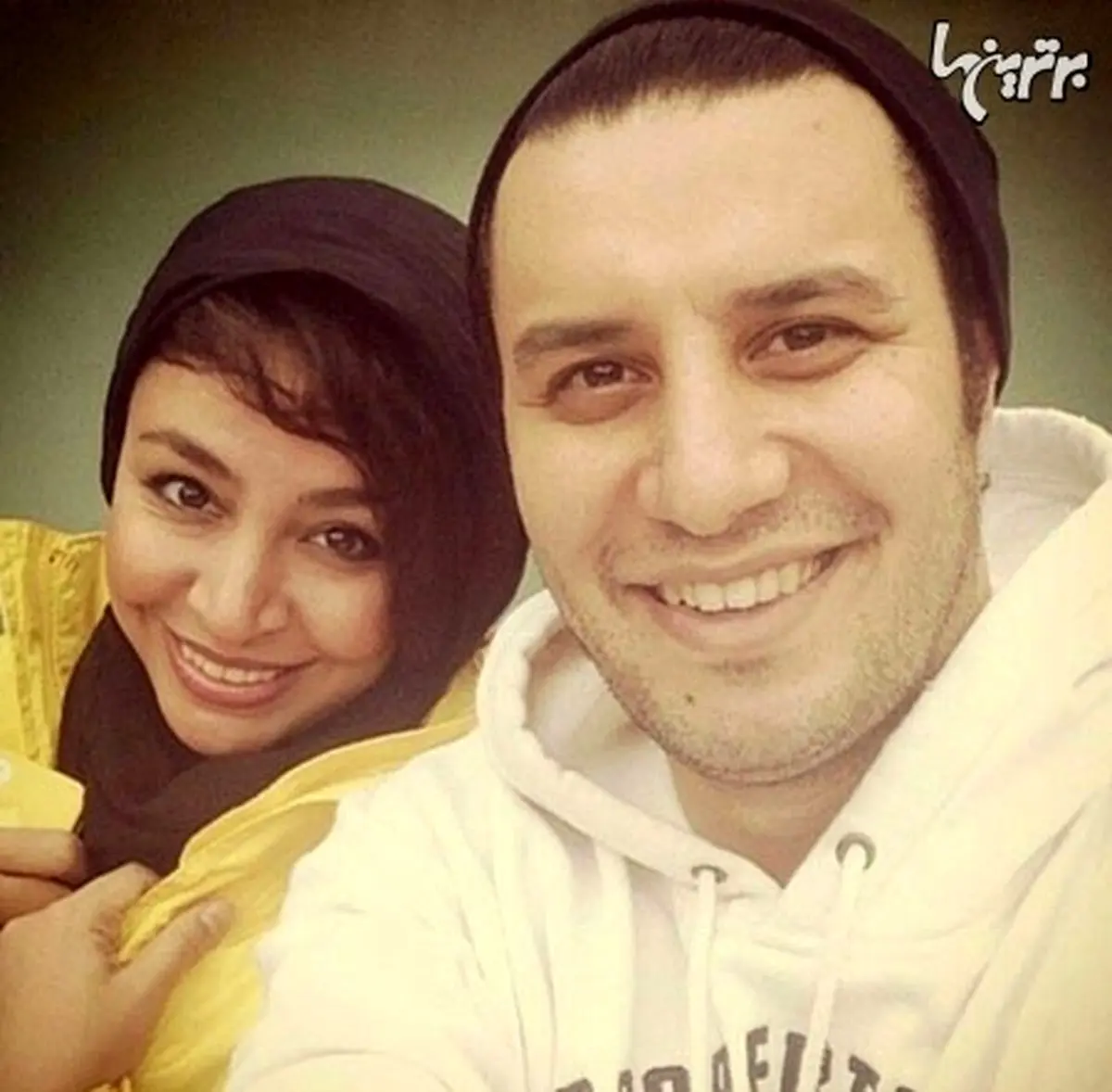 سلفی زوج هنرمند، جواد عزتی و مه‌لقا باقری