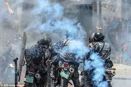 روایت تصویری از درگیری میان پلیس و معترضان در ونزوئلا