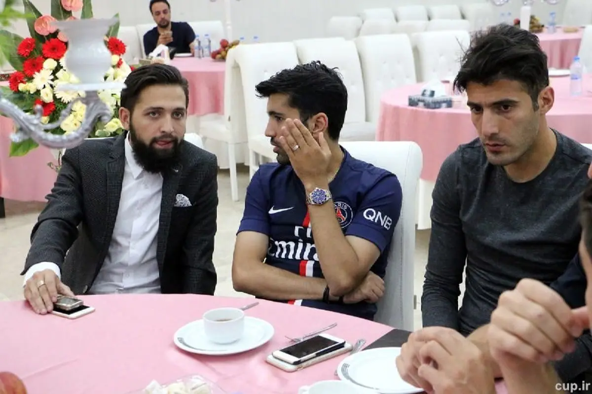 تازه داماد پرسپولیس با لباس آبی در کنار ستاره تلویزیون+عکس