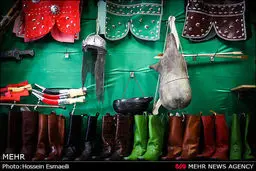 بازار فروش وسایل تعزیه‌خوانی و عزاداری اباعبدالله الحسین (ع) /گزارش تصویری