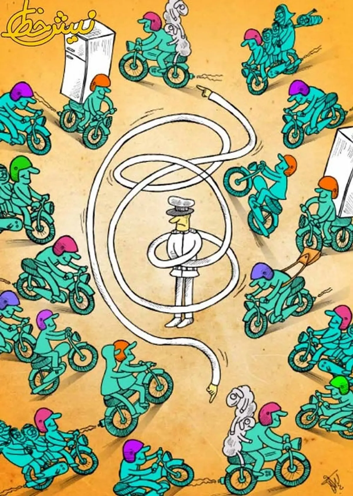 این موتوری‌های نازنین!/ کاریکاتور