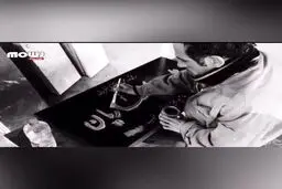 فیلم دیده نشده از آماده سازی سنگ‌مزار موقت علی انصاریان