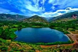 دریاچه‌ای زیبا در قزوین / عکس