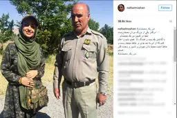 نفیسه روشن محیط بان شد +عکس