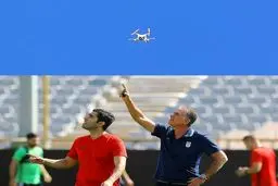 ماجرای هلی‌شات مشکوک در تمرین تیم ملی و عصبانیت کی‌روش + عکس