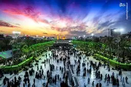 عکسی زیبا از بین الحرمین