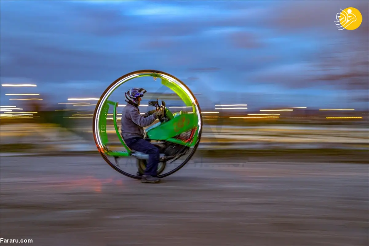 یک ایرانی مقیم ترکیه از ضایعات موتورسیکلت تک‌چرخ ساخت+عکس‌ها