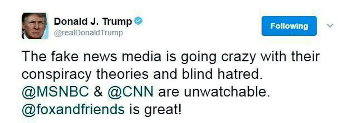 توئیت جدید ترامپ