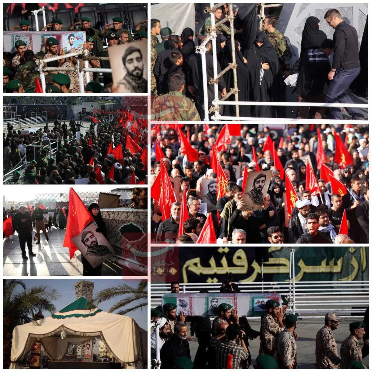 مراسم تشییع پیکر پاک شهید والامقام محسن حججی/عکس