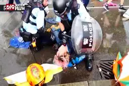 فیلمی از تظاهرات اخیر هنگ کنگ در سالروز الحاق به چین