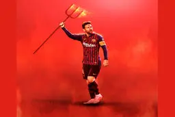 طرحی جالب از خلع سلاح شیاطین سرخ توسط لیونل مسی