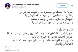 توییت شریعتمداری به یاد شهدای سانچی + متن