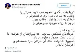 توییت شریعتمداری به یاد شهدای سانچی + متن