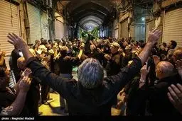 عزاداری شهادت امام صادق(ع) در بازار تهران