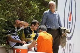 تصاویر مصدومیت آقای گل لیگ برتر/ عکس