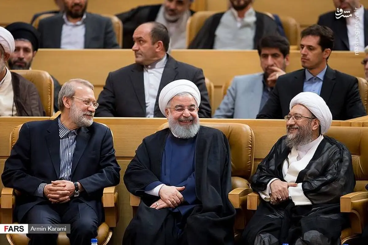 عکس/ خنده‌های سران قوا