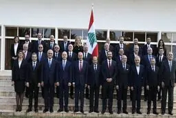 اولین تصویر از دولت جدید لبنان/ عکس