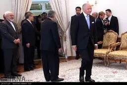دیدار وزیر امور خارجه فرانسه با رییس جمهور/تصاویر