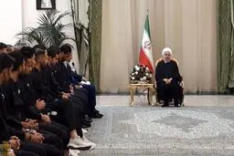 دیدار روحانی با تیم ملی فوتبال