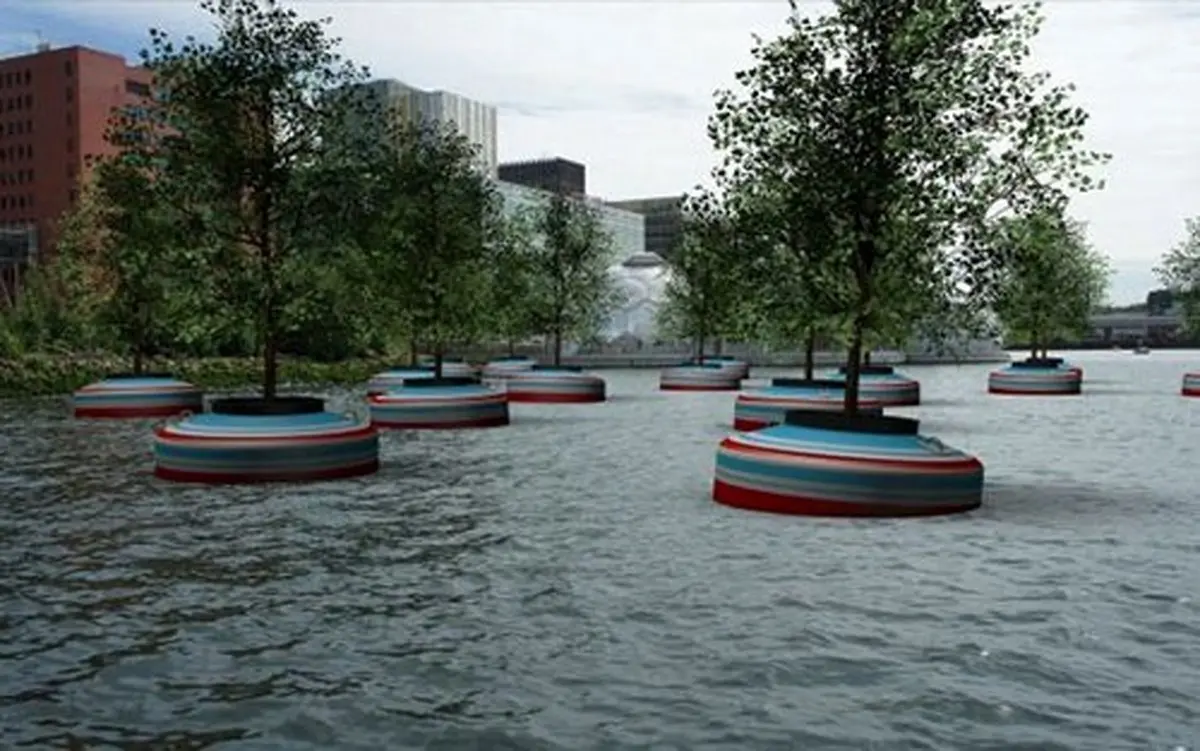 ساخت نخستین جنگل شناور در هلند