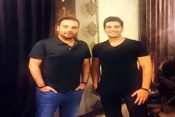 تیپ متفاوت احسان علیخانی درکنار فرزاد فرزین/عکس