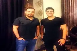 تیپ متفاوت احسان علیخانی درکنار فرزاد فرزین/عکس
