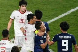 یک عکس بسیار زشت از بازی ایران و ژاپن