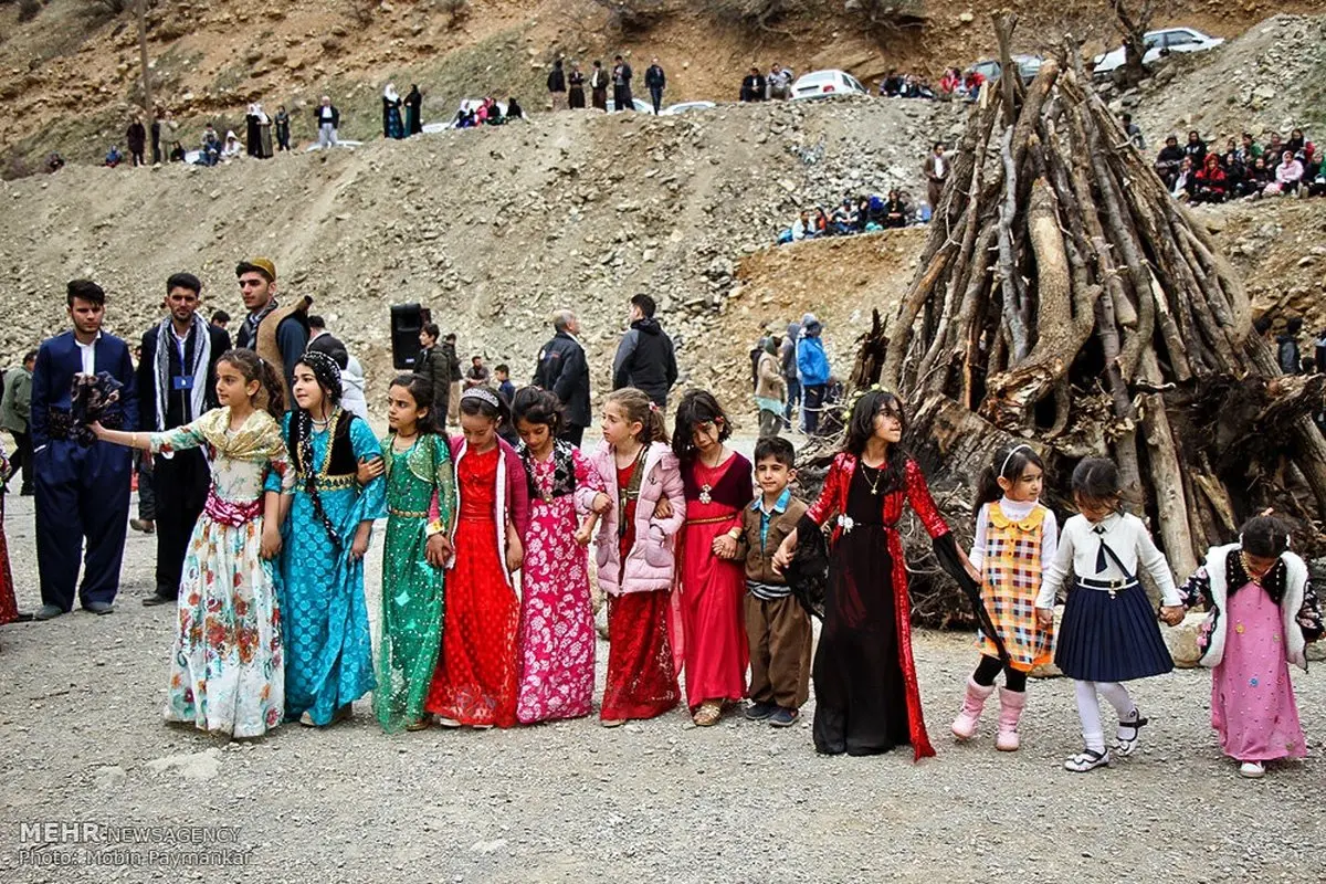تصاویری از جشن نوروز به سبک کردهای کرمانشاه
