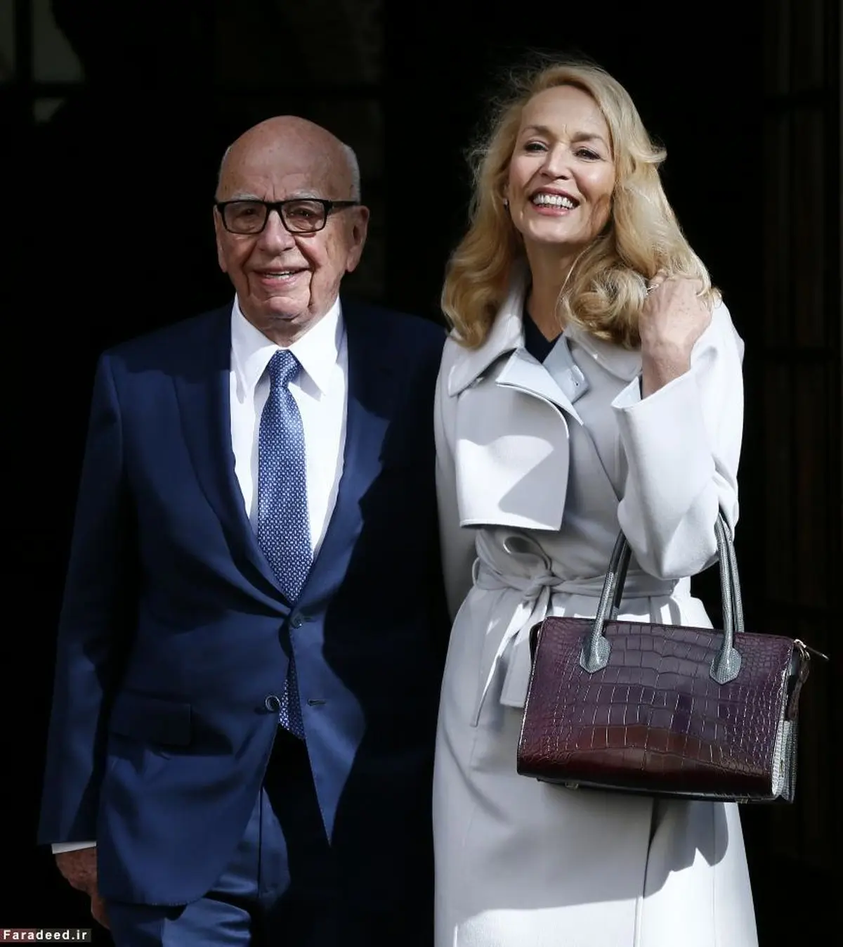 تصاویر/ ازدواج مرداک با مدل امریکایی