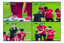 این داور با کسی شوخی ندارد!/ عکس