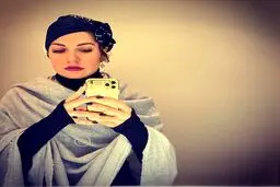 سلفی مهناز افشار با استایل متفاوتش