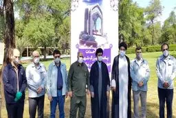 آئین کلنگ زنی و احداث یادمان شهدای گمنام شرکت فولاد خوزستان