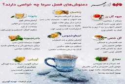 اینفوگرافی / دمنوش های فصل سرما