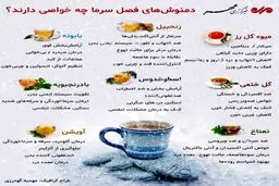 اینفوگرافی / دمنوش های فصل سرما