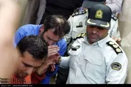 تصاویر بازسازی صحنه سرقت صرافی خیابان فردوسی
