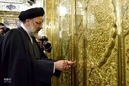 غبارروبی حرم مطهر رضوی با حضور رئیسی و علم الهدی/تصاویر