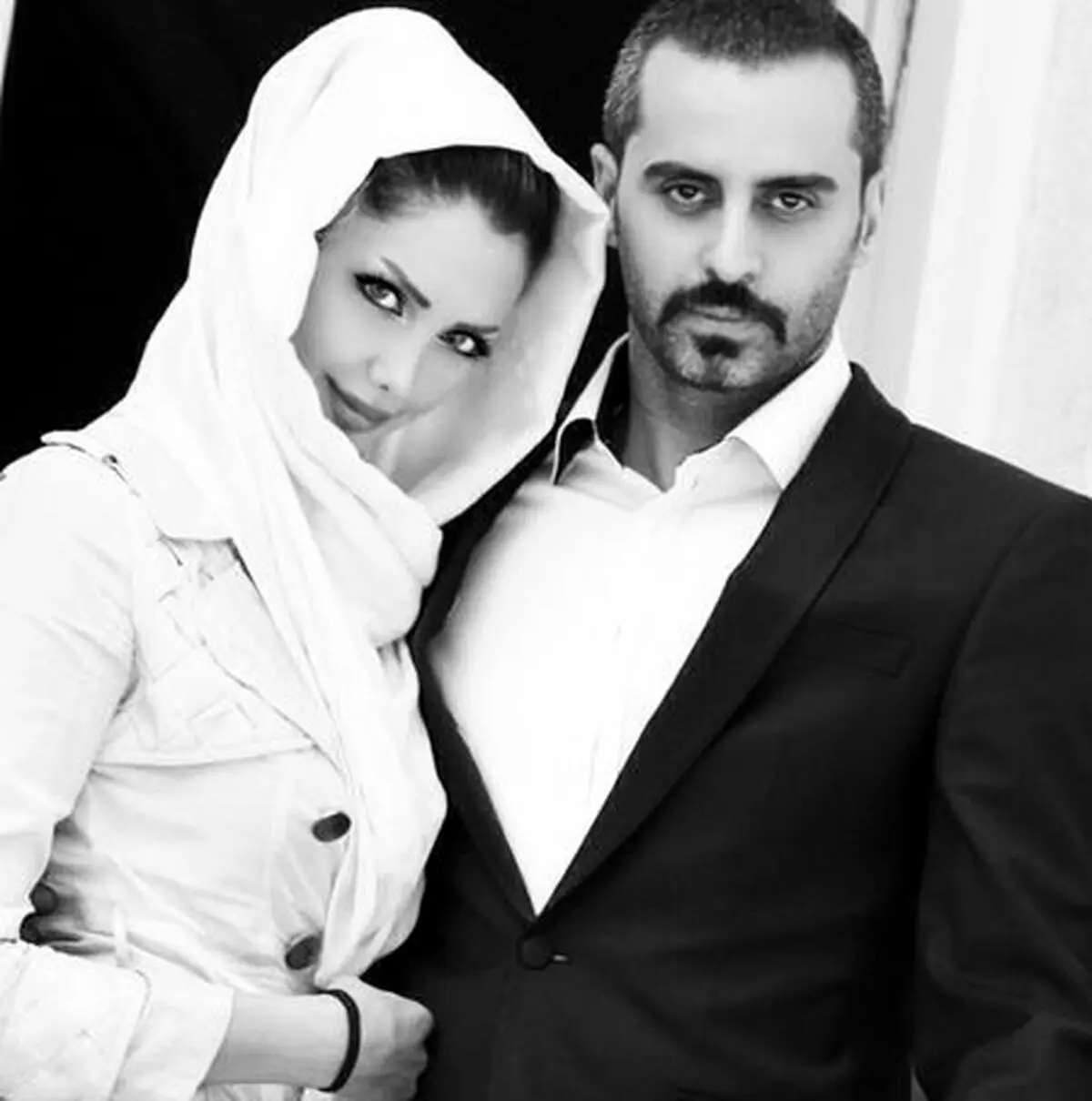 علیرام نورایی و همسرش/ عکس