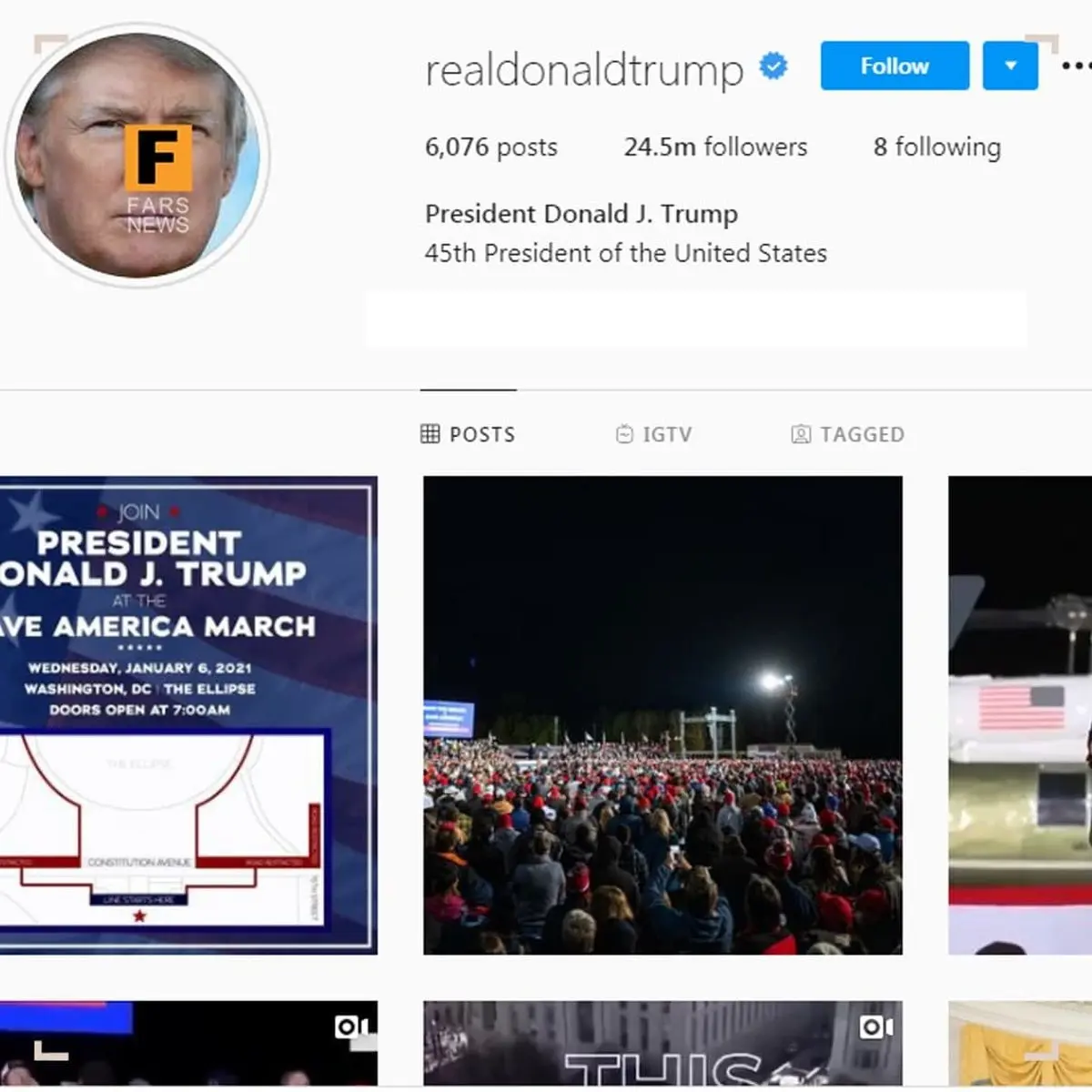 ترامپ دستش از فضای مجازی کوتاه شد ! + عکس