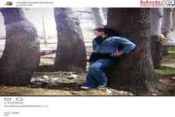 تیپ و ژست جالب شقایق دلشاد در جاده چالوس