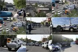 حمله مسلحانه به ساختمان پلیس در ارمنستان/ عکس