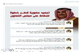 توئیت وزیر بحرینی برای اخراج قطر از شورای همکاری خلیج‌فارس/ عکس