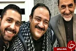 غفوریان و افشانی در کنار دکتر ولایتی/ عکس