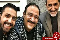 غفوریان و افشانی در کنار دکتر ولایتی/ عکس