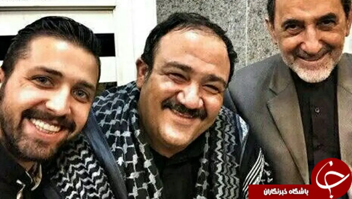 غفوریان و افشانی در کنار دکتر ولایتی/ عکس