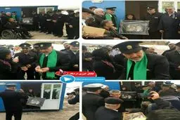 تصویری از خادمان امام رضا(ع) در مناطق زلزله زده