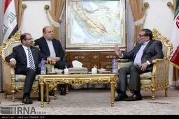دیدار رییس مجلس عراق با شمخانی/ تصاویر
