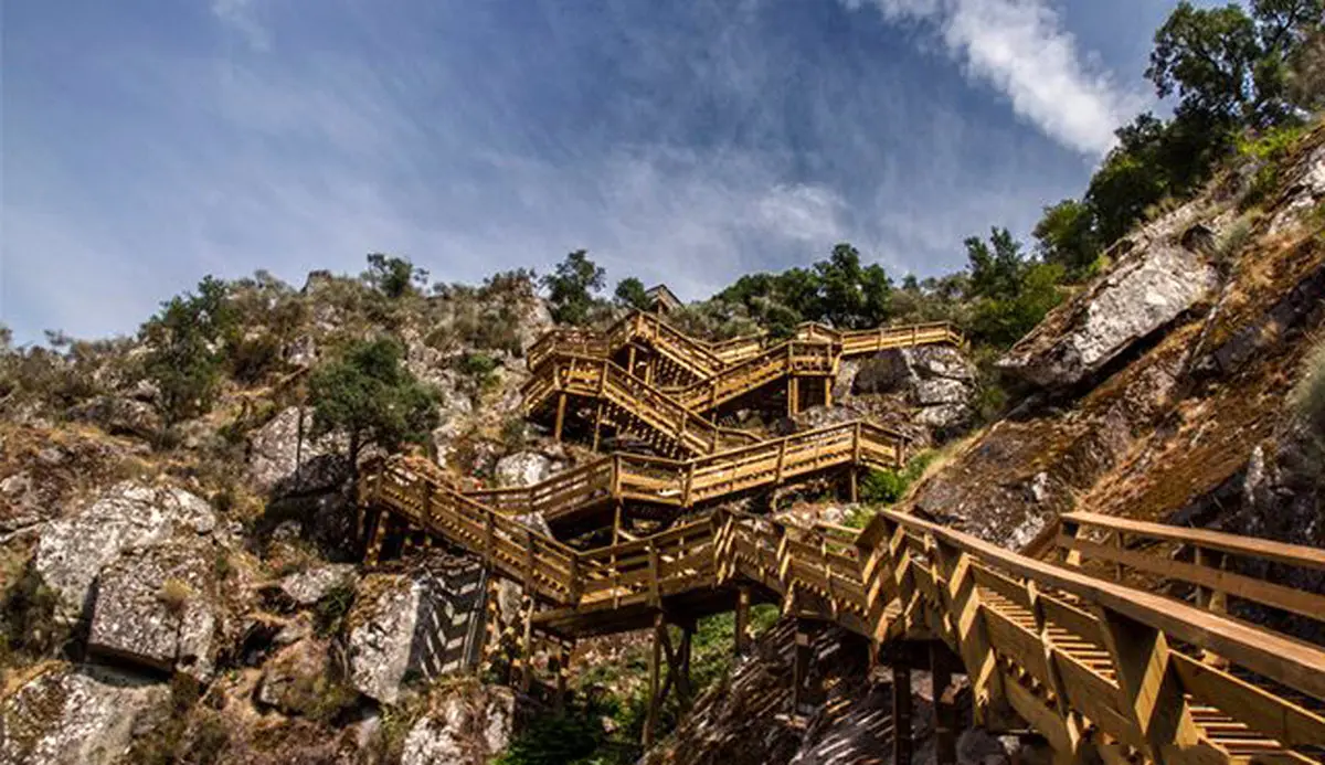 تصاویر / پل چوبی 8 کیلومتری؛ یک جاذبه توریستی در دل کوه و جنگل